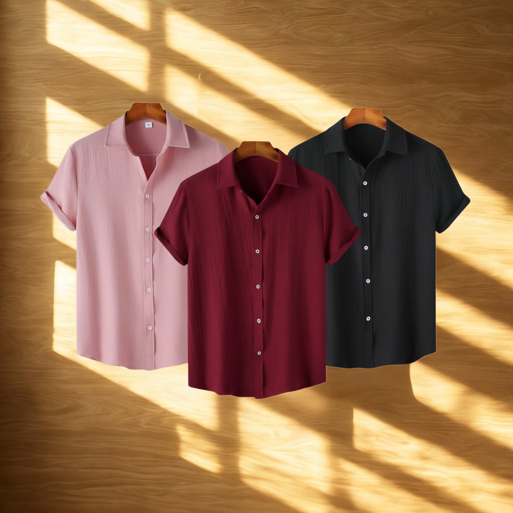 Maroon, Black & Cotton Candy combo | H-640*650*720