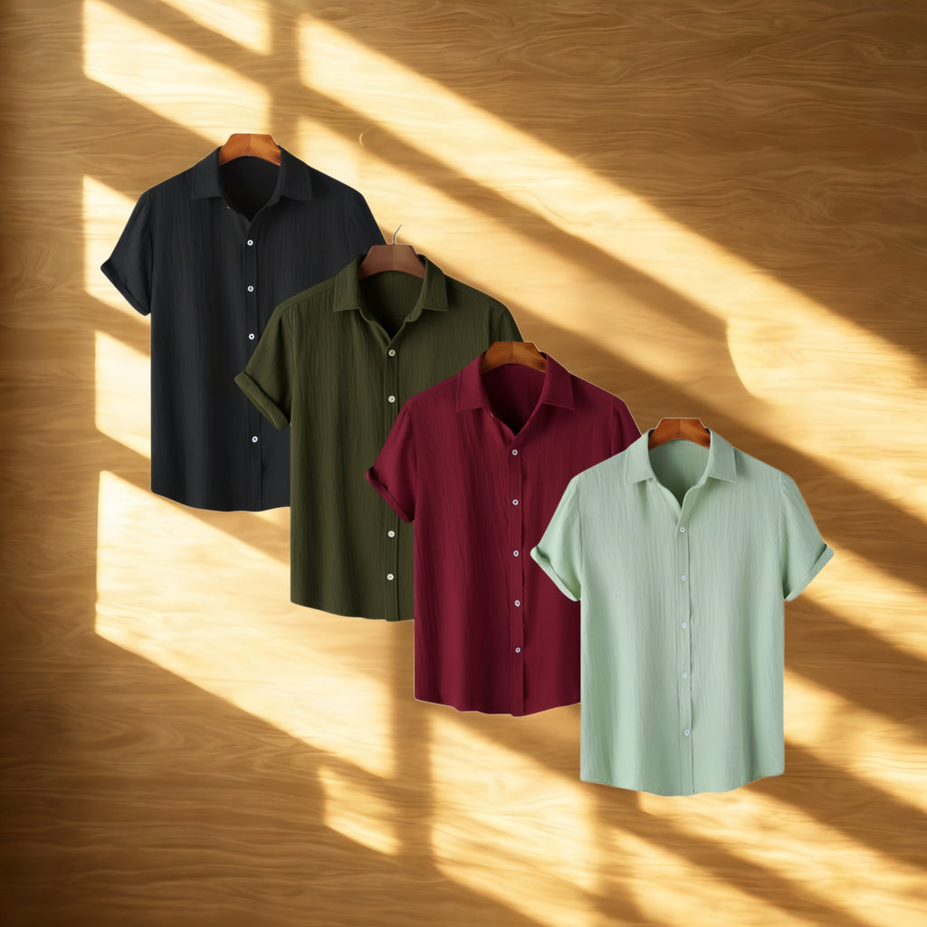 Maroon, Black, Olive & Pastel Green combo | H-650*700*705*720