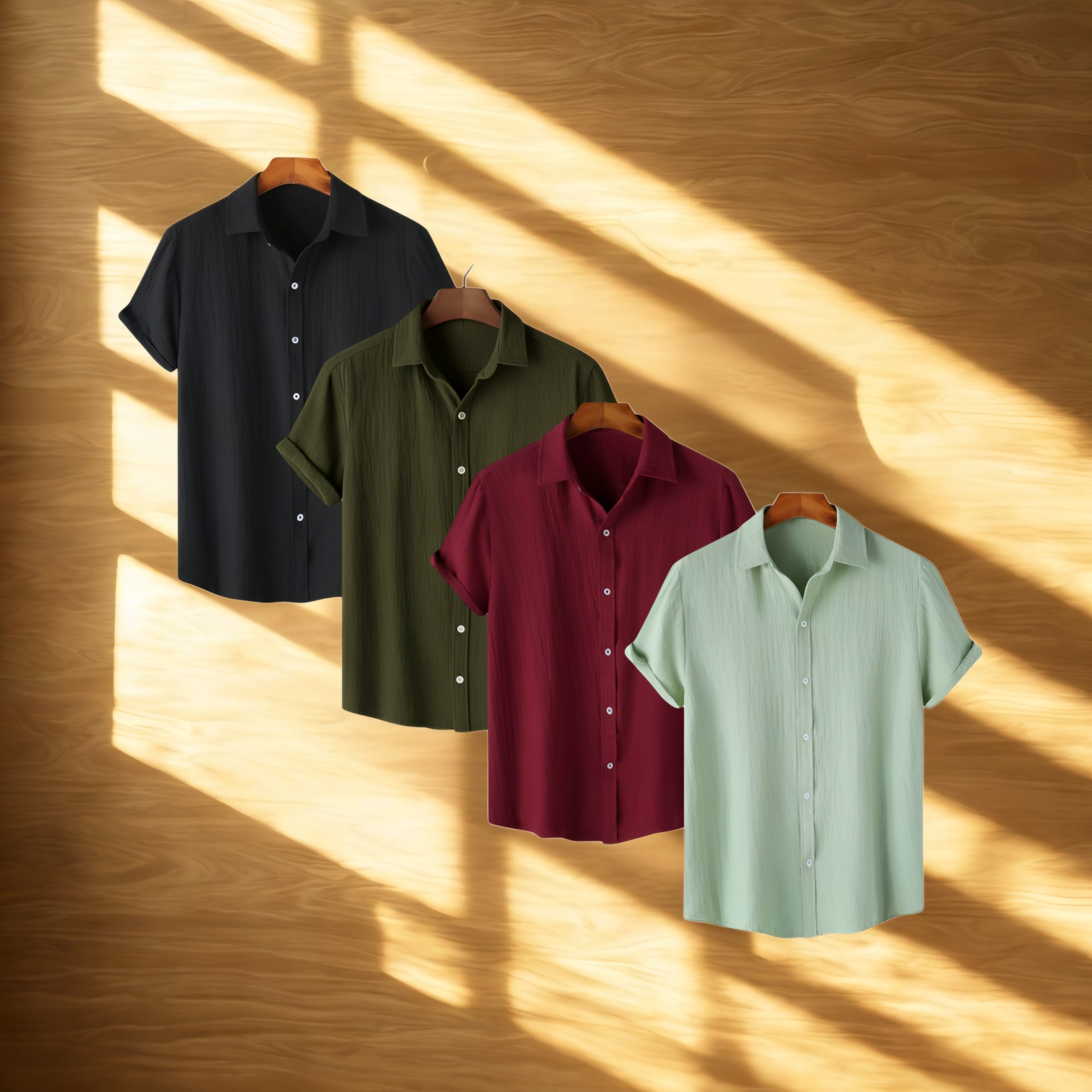 Maroon, Black, Olive & Pastel Green combo | H-650*700*705*720