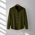 Olive Premium Textured Summer Shirt | F-2013