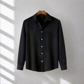 Jet Black Premium Textured Summer Shirt | F-2010