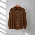 Coffee Premium Textured Summer Shirt | F-2014